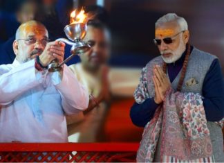 अमित शाह नरेंद्र मोदी हिन्दूराष्ट्र